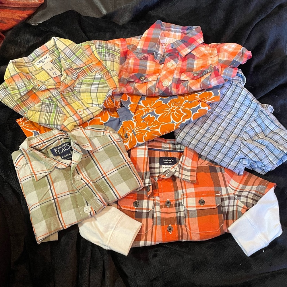 COPY - BUNDLE PLAID KIDS BOYS SHIRTS